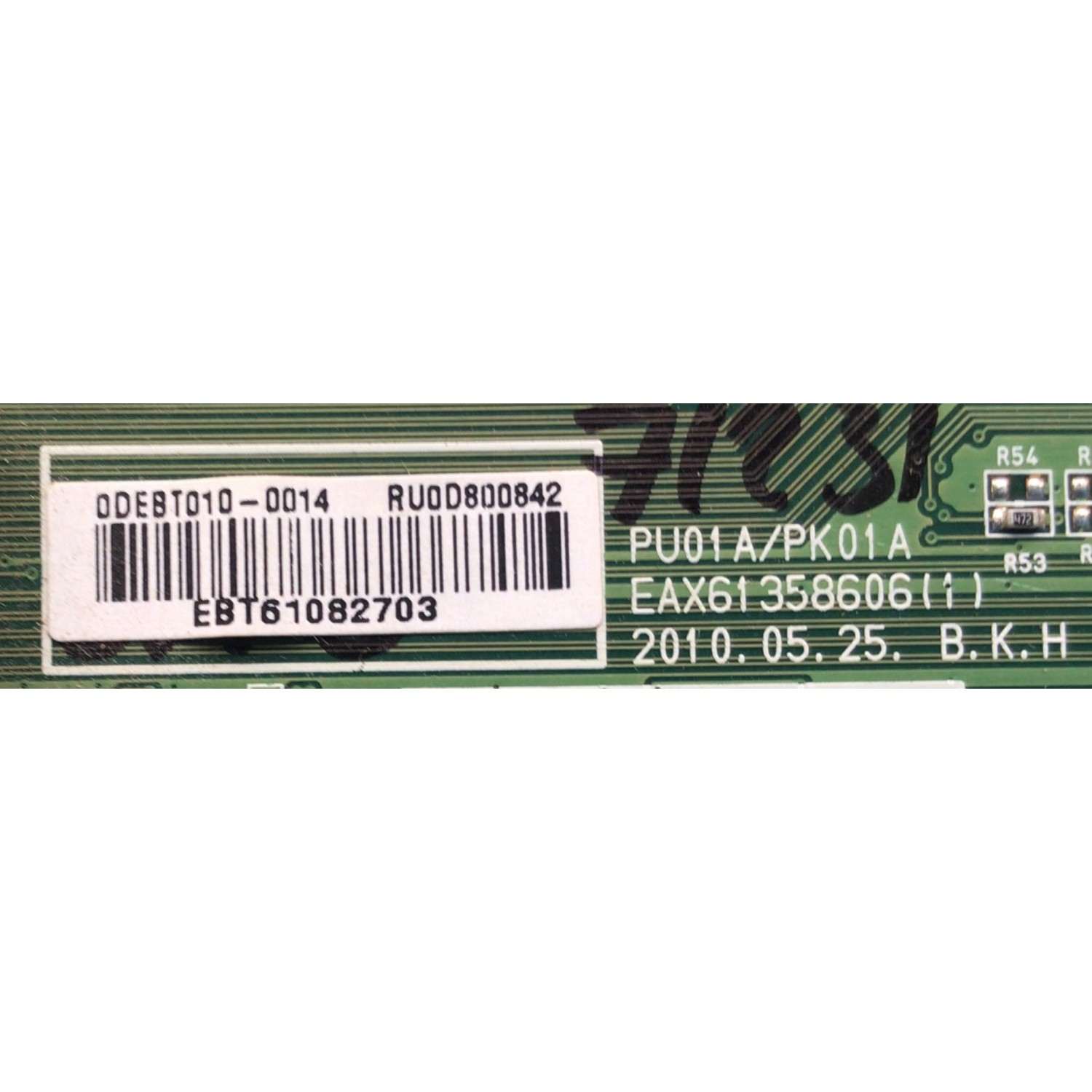 MAIN PARA TV LG / NUMERO DE PARTE  EBT61082703 / EAX61358606 / RU0D800842 / 0DEBT010-0014 / PANEL PDP42T10000 / MODELO Z42PJ240-UB.AUSLZUR - Imagen 2